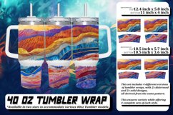 Golden Delight Tumbler Wrap Design: Glitter Sublimation Product Image 1