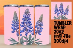 20oz Watercolor Floral Design Wrap Sublimation Tumbler Product Image 1