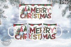 Merry Christmas Mug Wrap - Christmas Mug Sublimation Product Image 1