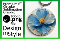 Spring Blossom Bliss: Sublimated Round Designs Art PNG Product Image 1