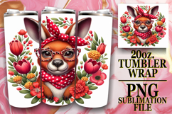 Cozy Nights 20oz tumbler wrap, Cute Animals Product Image 1