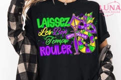 Glitter Laissez Les Bon Temps Rouler png, Mardi gras Png Product Image 4