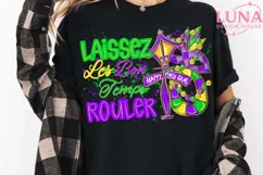 Glitter Laissez Les Bon Temps Rouler png, Mardi gras Png Product Image 4