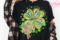 Not Lucky Simply Blessed png, Retro Coquette St Patrick's Product Image 3