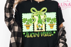 Lucky Shamrock Png, Blessed Vibes Png, Gnome Patrick png Product Image 1