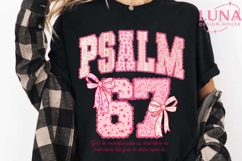 Lace Psalm 67 Six Seven PNG, Turquoise Brown Bow Trend Product Image 5