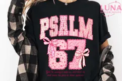 Lace Psalm 67 Six Seven PNG, Turquoise Brown Bow Trend Product Image 5