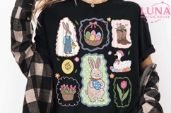 Happy Easter Bunny Png, Easter Sublimation Png, Coquette Bow Product Image 6