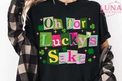 Oh For Luck’s Sake png, St Patrick’s Day png, lucky Png Product Image 1