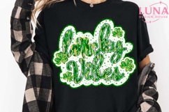 Lucky Vibes Png, Blessed Vibes Png, Not Lucky Simply Blessed Product Image 1
