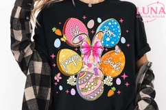 Happy Easter Png, preppy Easter Png, Coquette Egg png Product Image 1