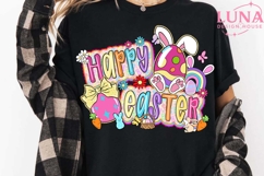 Brushstroke Happy Easter png, Coquette carrot png Product Image 5