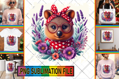 Elegant PNG TSHIRT Gift Ideas, Cute Animals Product Image 1