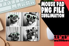 Amusing Dog Photo Sublimation Mouse Pad Design for Creative Product Image 1