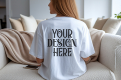 White Comfort Colors C1717 Shirt Mockup, CC 1717 T-shirt C Product Image 1