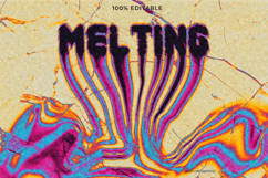Melting Liquid Text Effect Photoshop Template Product Image 1