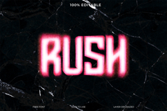 Neon Glitch Text Effect Photoshop Template Product Image 1