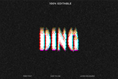 Glitch Digital Text Effect Photoshop Template Product Image 1