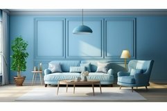 wall room blue background Product Image 1