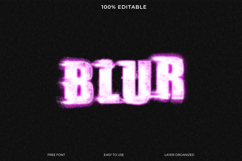 Blur Noise Text Effect Editable Photoshop Product Image 1