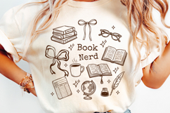 Book Nerd PNG Reader Book Lover Shirt Design Reading Product Image 12