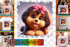 Bright TSHIRT Ideas Magic PNG, 3D Dog Product Image 1