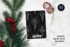 Vampire Fangs Pattern, Dark Gothic Teeth Digital Paper Product Image 4