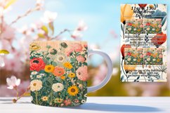 Classic Retro Garden Mug Wrap Sublimation 15oz Product Image 1