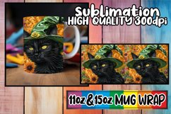 Autumnal Amusement: 3D Halloween Mug Sublimation Wraps Product Image 1