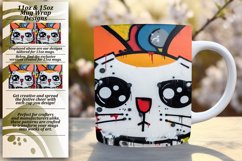 Cat's Whisker Whimsies: Colorful Mug Art Product Image 1