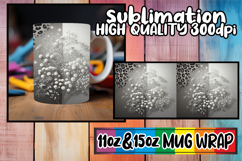 Radiant mornings 11oz 15oz sublimation wrap, Leopard Prints Product Image 1