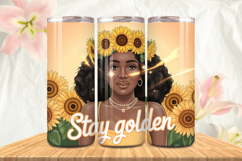 Black Girl Magic Black Woman Positive mind 20oz Tumbler wrap Product Image 1