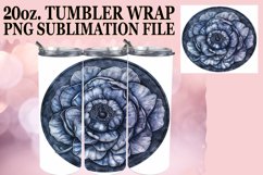 Floral Denim Tumbler Wrap Spring 20oz Product Image 1