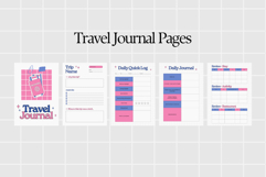 Travel Journal Pages Printable &amp; Digital Use PDF Product Image 2