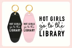 Book Lover Motel Keychain SVG Vol. 2 | Go To The Library Product Image 3