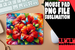 Sweet Mouse Mat Sublimation PNG, Flowers Product Image 1