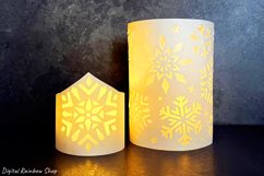 Christmas lantern svg bundle, paper snowflake template Product Image 3