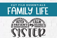 Sister svg, a sister svg heart design for sister's day Product Image 5