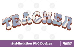 teacher Png Retro school kids Sublimation Product Image 1