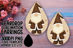 Whimsical Teardrop Design for Crafting , Gnome Product Image 1