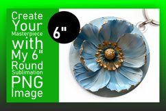 Whimsical Garden: 3D Floral Round Designs PNG Product Image 1