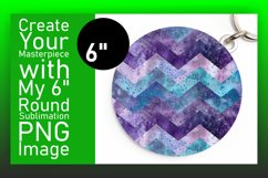 Glittery Stripes Round Design for Keychain Product Image 1