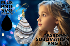 Cheerful Teardrop Earrings MAGIC, Pattern Product Image 1