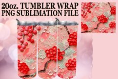 3D Fruit and Flower Tumbler Wrap Product Image 1