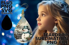 Colorful Teardrop Earrings Magic, Christmas Product Image 1