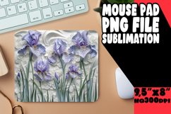 Mouse Pad 3D Flower Hole Sublimation Design PNG Product Image 1