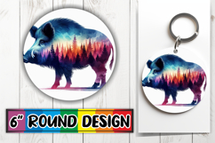 Timeless Circle Car Coasters, Animals Art Product Image 1