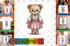 Fun TSHIRT Sublimation Designs, Teddy Bear Product Image 1