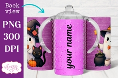 Cute Halloween sippy cup PNG, Cute ghost kids tumbler wrap Product Image 2