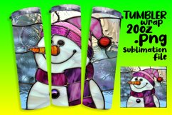 Winter Holiday 3D Snowman Wrap Pattern Product Image 1
